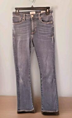 Womens Slim Bootcut Betsy Jeans 28" Waist Mid Rise Denim By S. Oliver